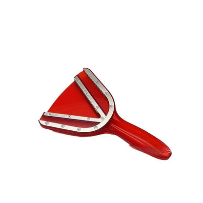 Adjustable telescopic bottle opener with non-slip red ABS handle showing extended and collapsed positions