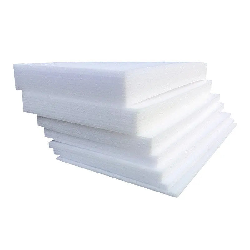 White EPE pearl cotton foam board measuring 200 by 100 cm with 10 mm thickness