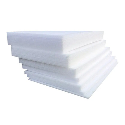 White EPE pearl cotton foam board measuring 200 by 100 cm with 10 mm thickness