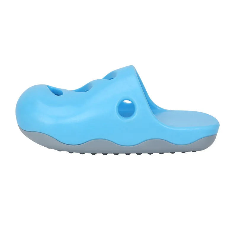 TPR pet bath massage cleaning brush for dogs in blue and yellow colour options