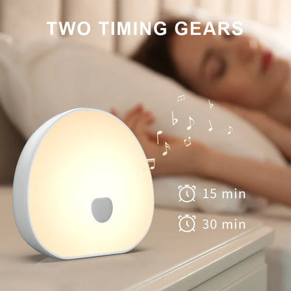 White rechargeable baby night feeding comforter with music function