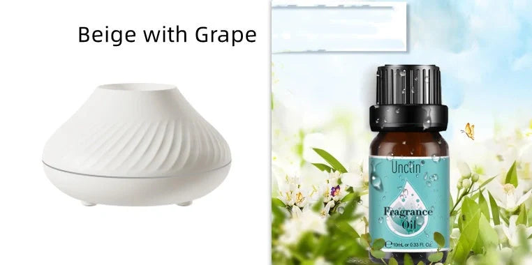 Volcanic Flame Aroma Diffuser with LED light and flame effect