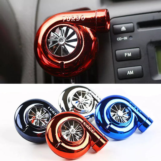 Universal Turbo Car Perfume with rotary air outlet in various colors