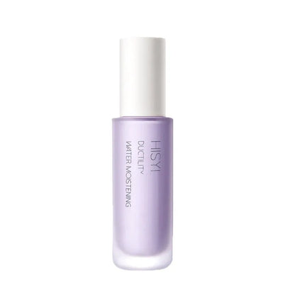 HISYI Silky Clear Makeup Primer bottle showing three shade options 01, 02, 03 for brightening skin.