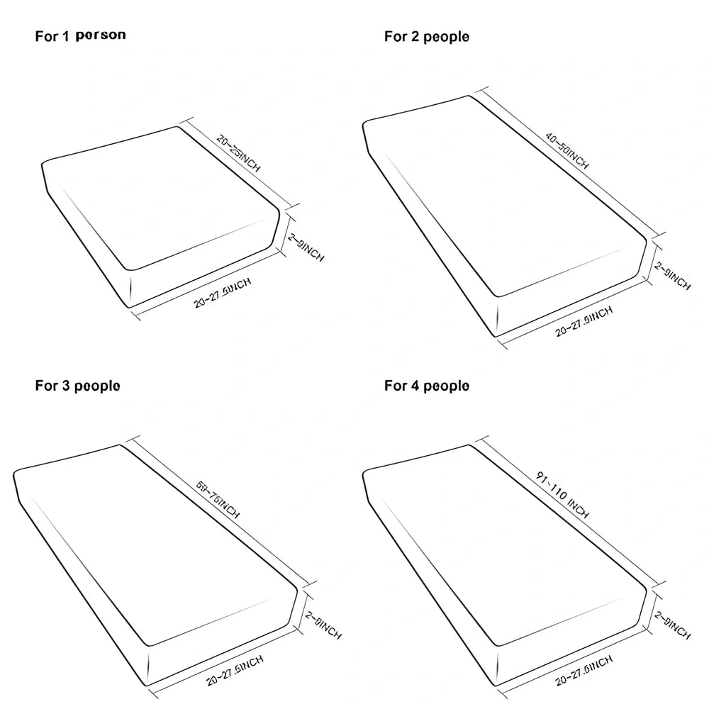 Elastic Sofa Seat Cushion Slipcover in various colors, designed to protect and transform your sofa furniture.