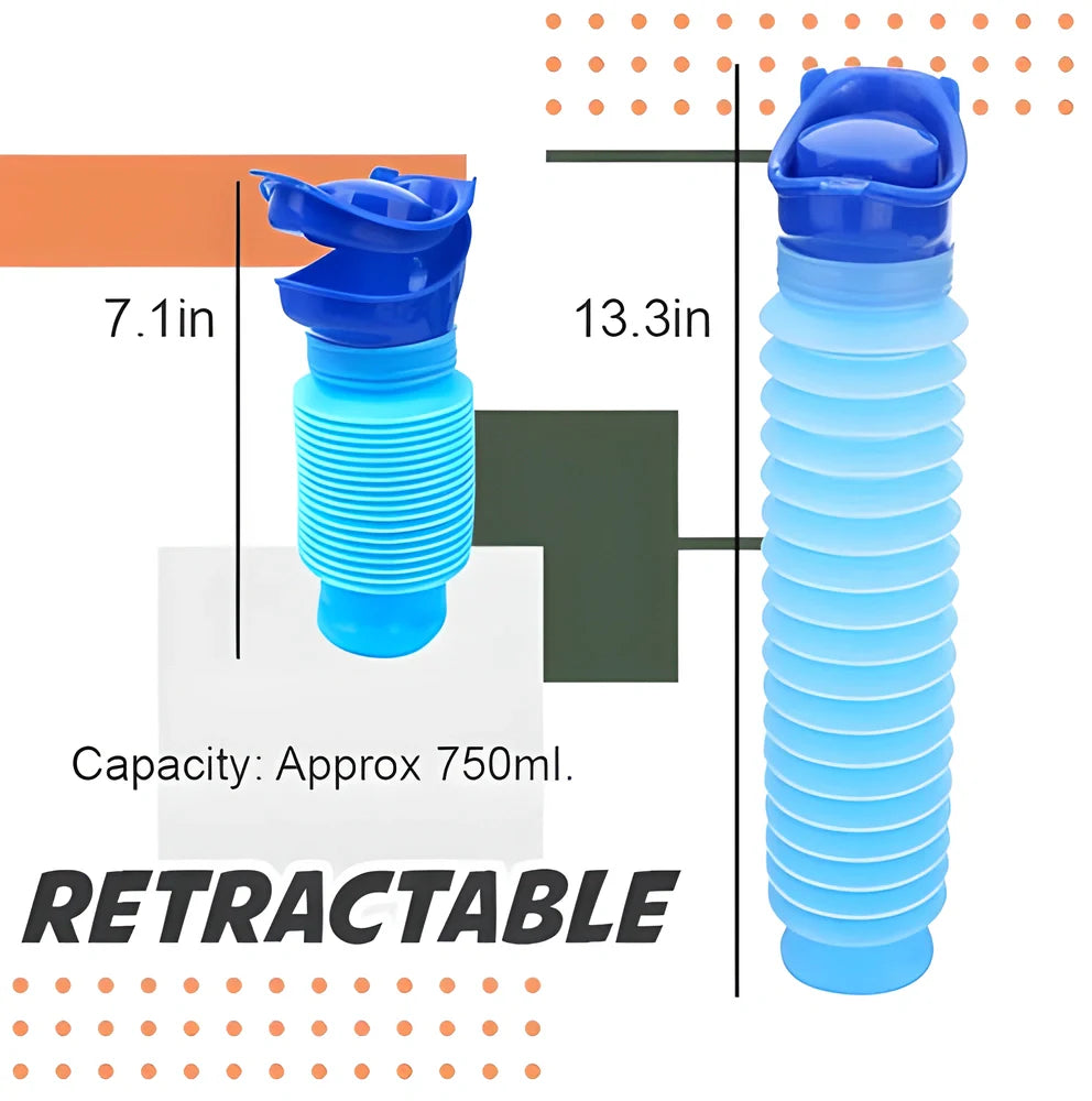 Portable Emergency Unisex Toilet for Outdoor Activities - Compact, Durable, and Discreet Design
