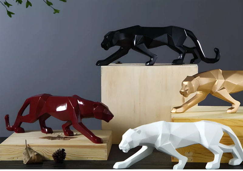 Hhomeenjoy Lifelike Panther Sculpture: Bring the Wild to Your Home