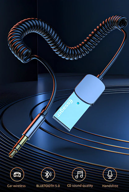 Essager Bluetooth 5.0 Audio Adapter for Wireless Car Audio Streaming and Hands-Free Calling