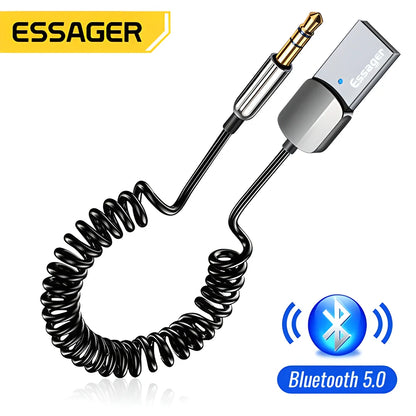 Essager Bluetooth 5.0 Audio Adapter for Wireless Car Audio Streaming and Hands-Free Calling