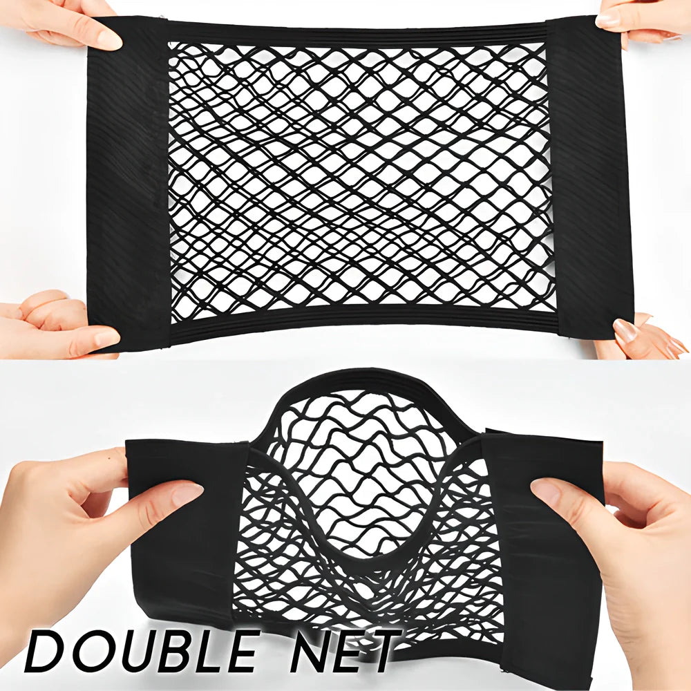 Durable Car Organizer Pocket with Double Velcro Straps for Keeping Your Car Organized and Clutter-Free