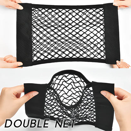 Durable Car Organizer Pocket with Double Velcro Straps for Keeping Your Car Organized and Clutter-Free