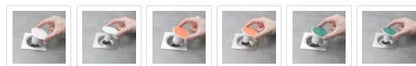 Whale Magnetic Suction Floor Drain Cover in white, orange, or green, blocking sewer odors with a tight seal
