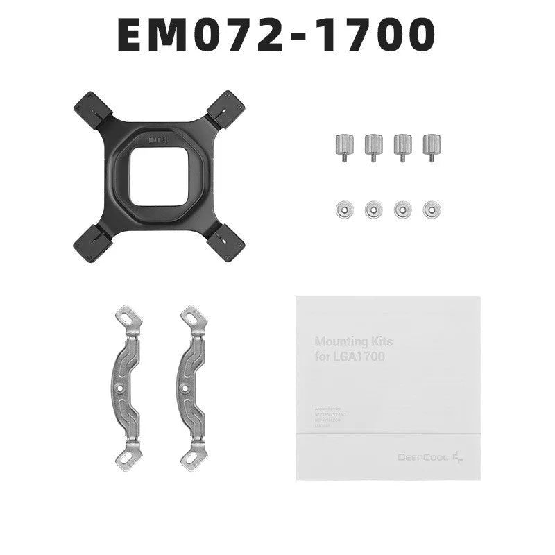 LGA 1700 CPU water cooling radiator mounting bracket and alcohol cleaning wipes