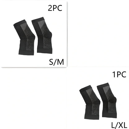 Invisible heel compression socks in black colour with absorbent insole design