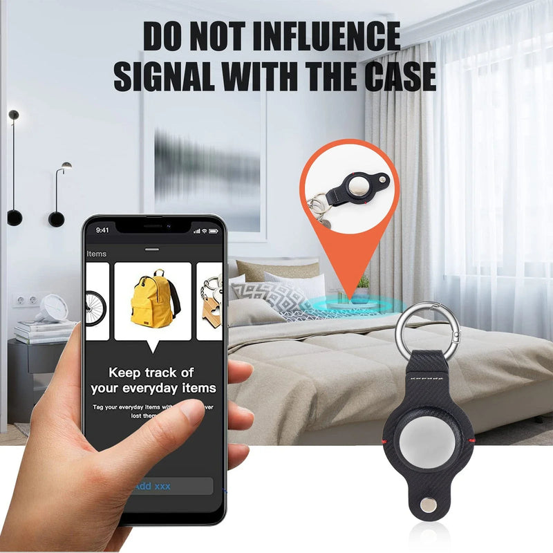 Stylish & Secure AirTag Holder Keychain for Apple AirTag