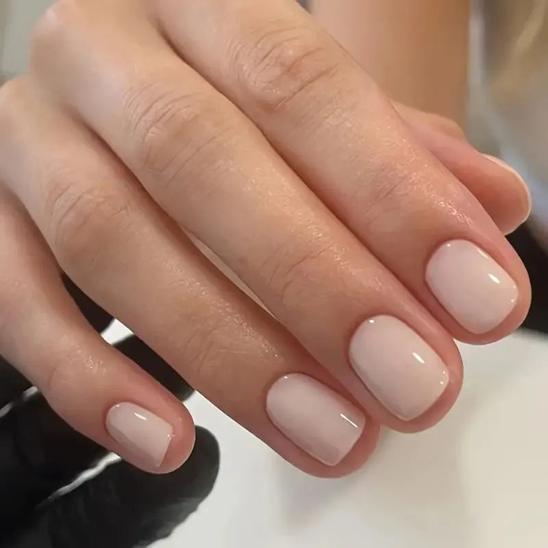 MY119 solid colour plastic false nail set with cute style design for ladies fashion wear