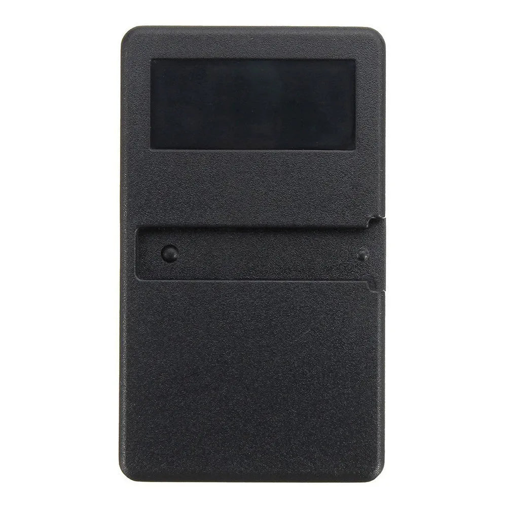 Black three-button garage door remote control for LiftMaster models