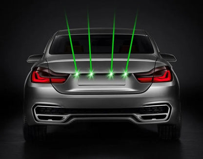 Green laser fog light warning lamp, aluminium, 66 x 43mm, 8-36V, for car truck motorcycle