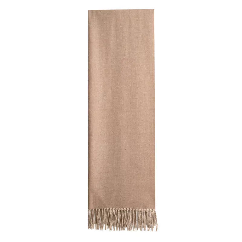 Double-sided Artificial Australian Wool Scarf Shawl in various colors for winter warmth