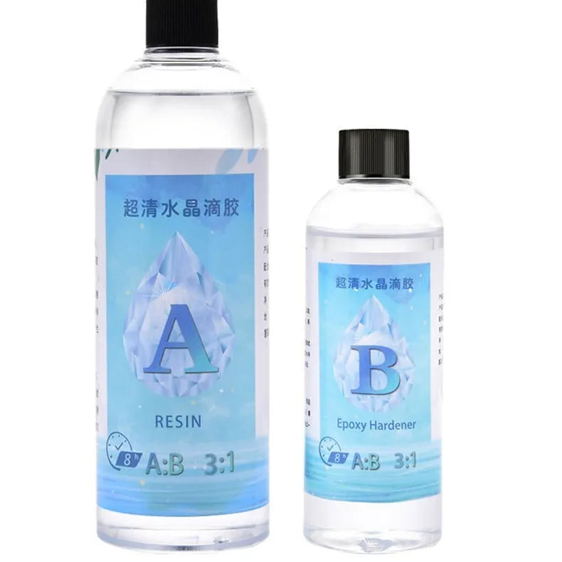 1kg bottle of epoxy resin 31 crystal glue for DIY crafts and transparent adhesive projects