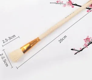 Wool brush painting pen with soft head for ceramic tracing and painting