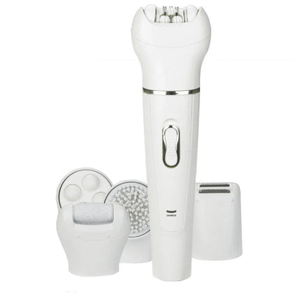 5-in-1 Portable Skin Care Electric Massager with Facial Brush and interchangeable heads