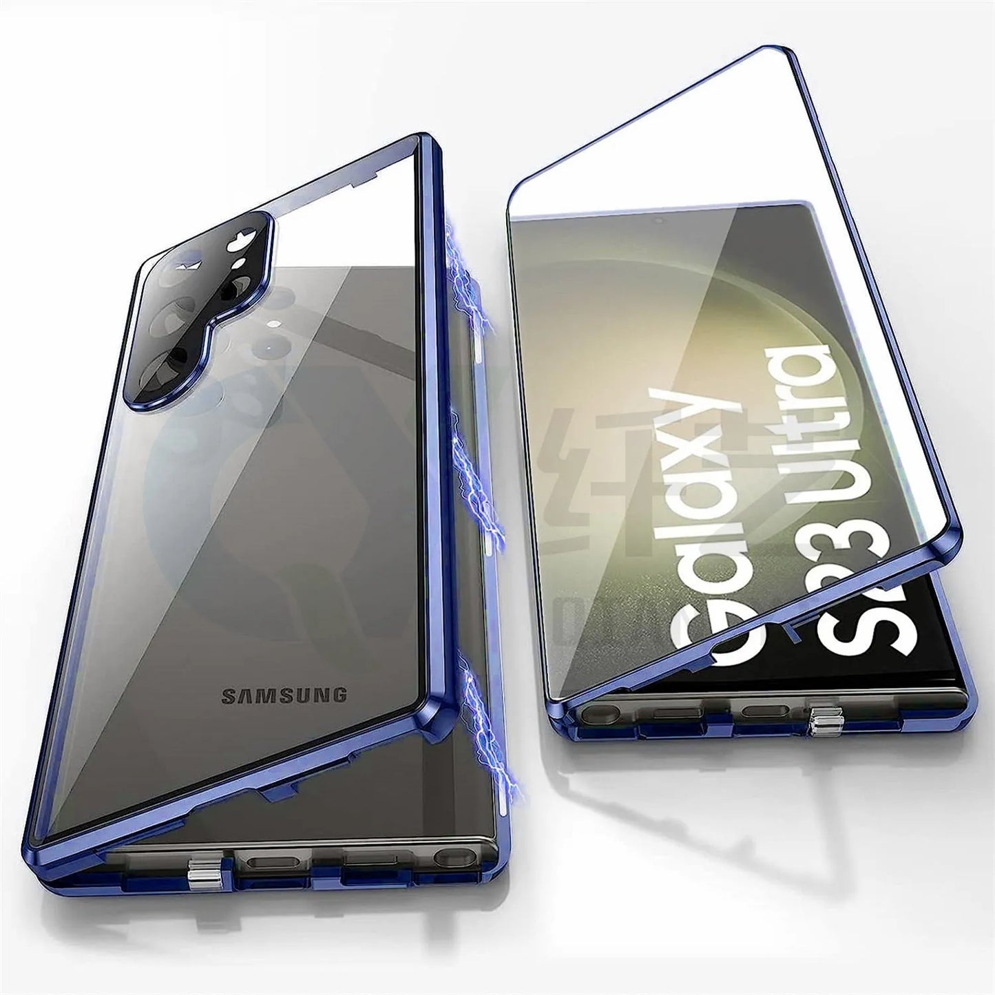 S24Ultra magnetic mirror phone case in multiple colours with peep-proof design and universal magnetic suction