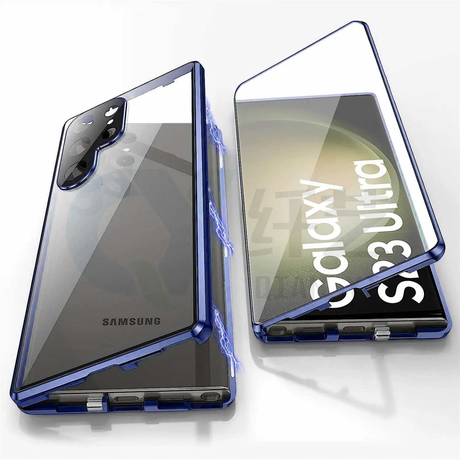 S24Ultra magnetic mirror phone case in multiple colours with peep-proof design and universal magnetic suction