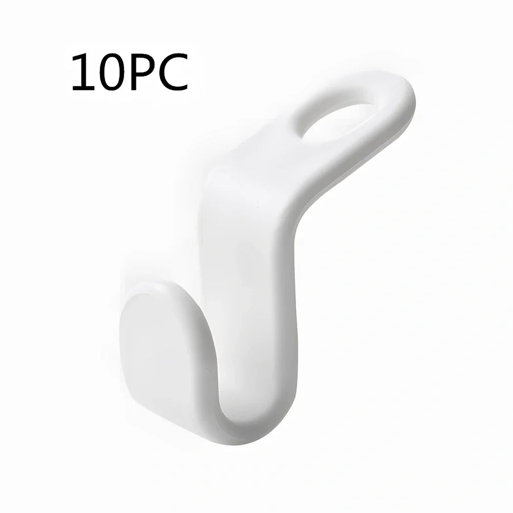 Plastic closet stack hanger rack with 6cm connectors for vertical wardrobe organisation