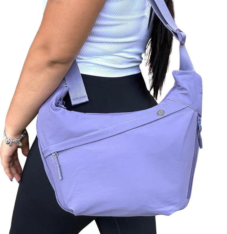 PU crossbody bag for men with adjustable shoulder strap, shown in black and checkered colour options