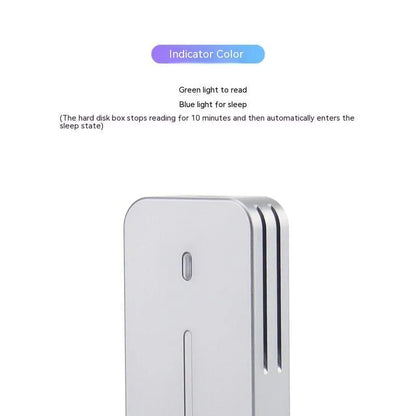 Aluminum external SSD enclosure measuring 5.2cm with USB-C port for 10Gbps transfers