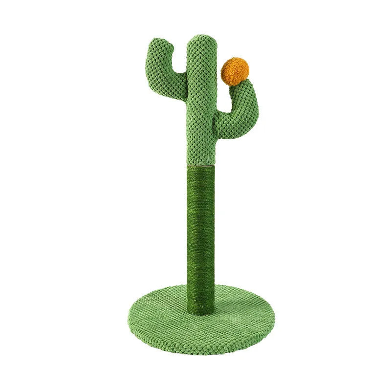 Masson cactus design cat scratching pole and a flat coconut tree sisal scratch board for cats.