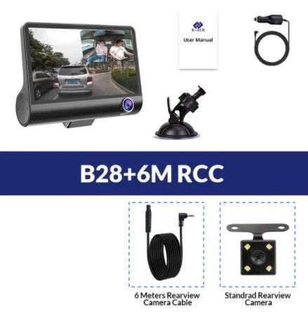 High-definition 1080p driving recorder with wide-angle lens, motion detection, and loop recording for clear video capture of road trips and driving incidents