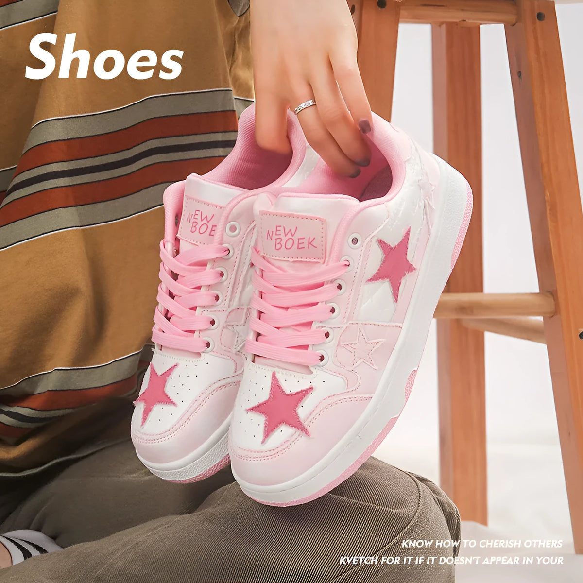 Denim skate shoes with flat rubber sole, lace-up front, and mesh lining in black, green, or pink.