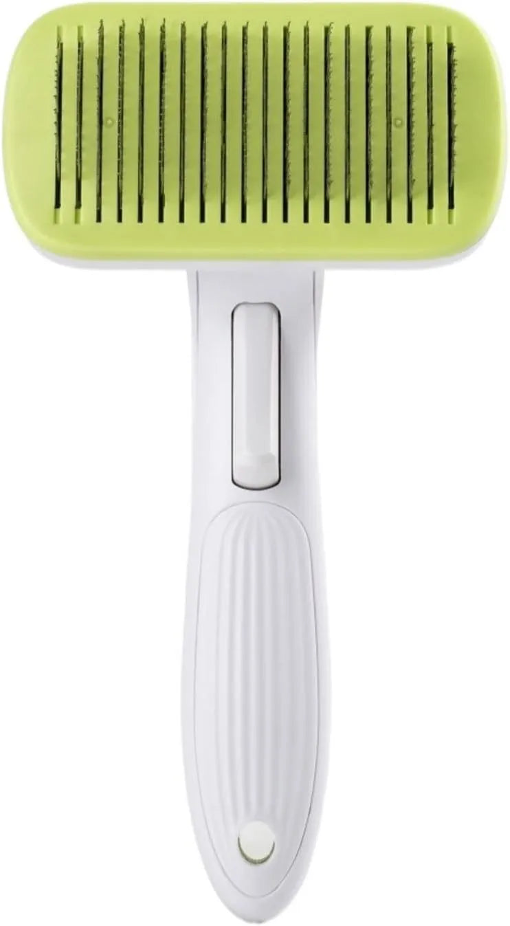 Automatic pet hair removal comb for dogs and cats with one-click needle technology