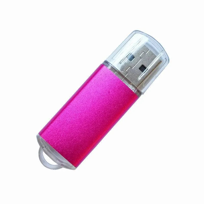 Software encryption lock C dongle USB key with metal shell in various colours showing 50mm length