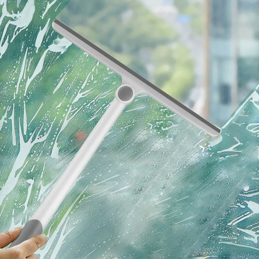 Versatile 360-degree rotating car window scraper with sturdy PP handle and soft TPR strip for scratch-free cleaning