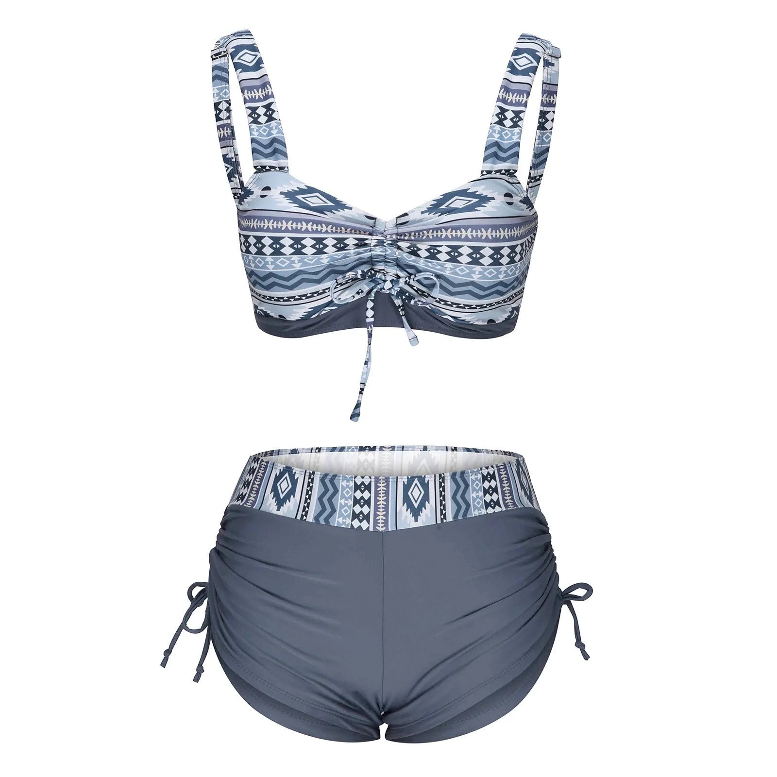 Women's bikini swimsuit in picture colour without underwire or padding.