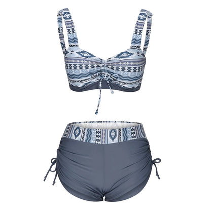 Women's bikini swimsuit in picture colour without underwire or padding.