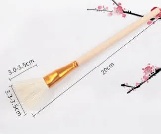 Wool brush painting pen with soft head for ceramic tracing and painting