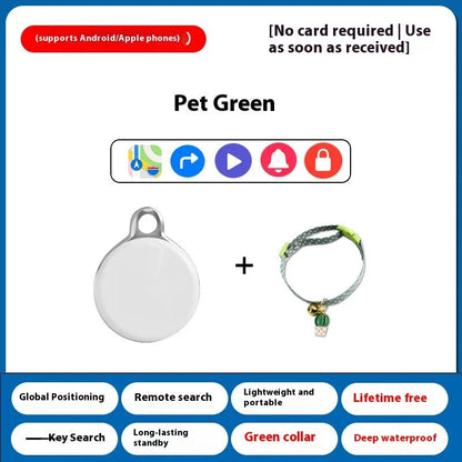 GPS pet locator device for cat and dog tracking with collar attachment