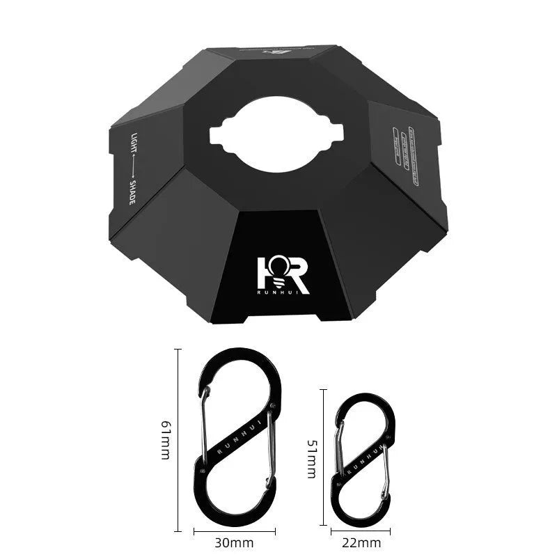 RHX tactical camping lantern ambience light in black, red, khaki, or white with three-piece set options