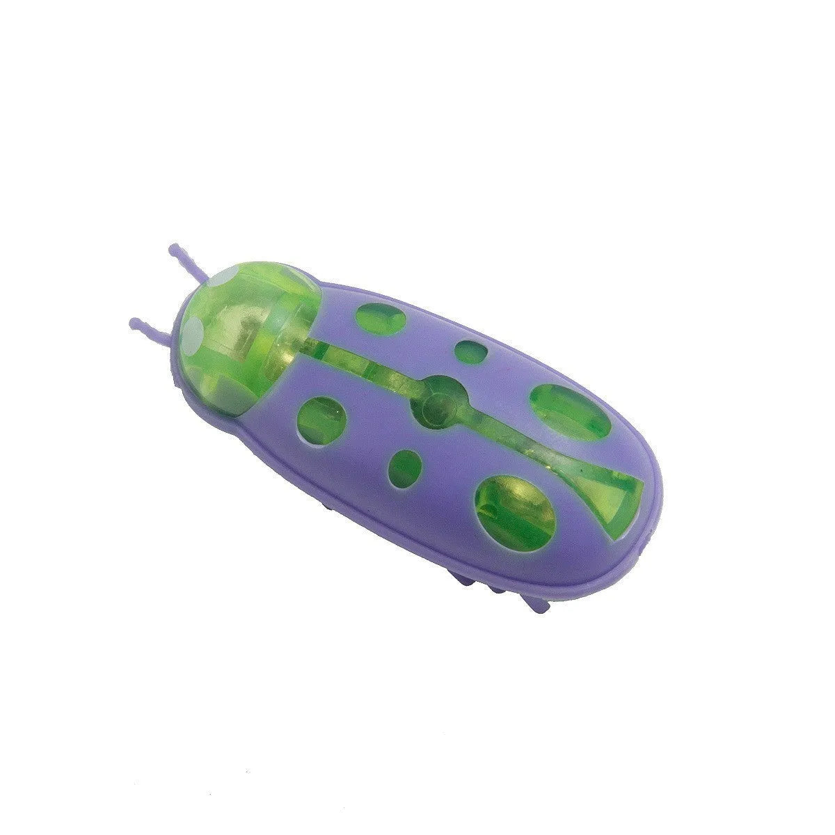 Electric jumping insect cat teaser toy measuring 4.5cm with six colour variations in plastic construction