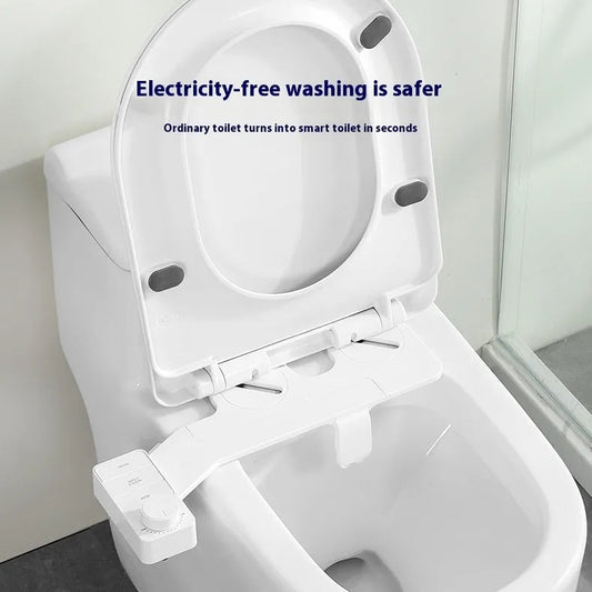 Button Wash manual cleaning tool with detachable components in pure white finish showing button control and regional standard fittings