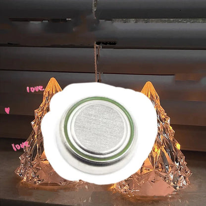 Iceberg-shaped LED night light with crystal construction and 7 colour options measuring 15cm height