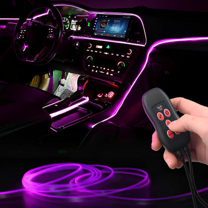Car centre console LED ambient light strip with USB connector for 12V installation