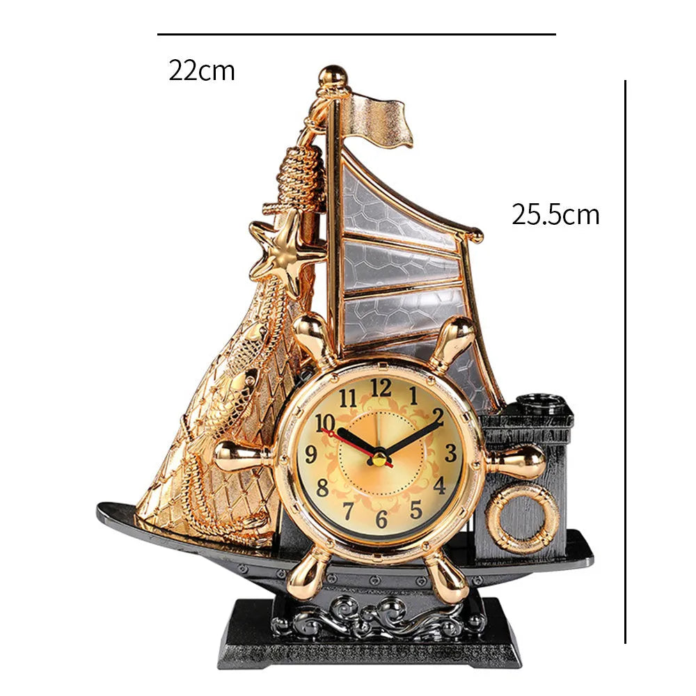 Creative alarm clock with gold and silver colour options for bedroom decor
