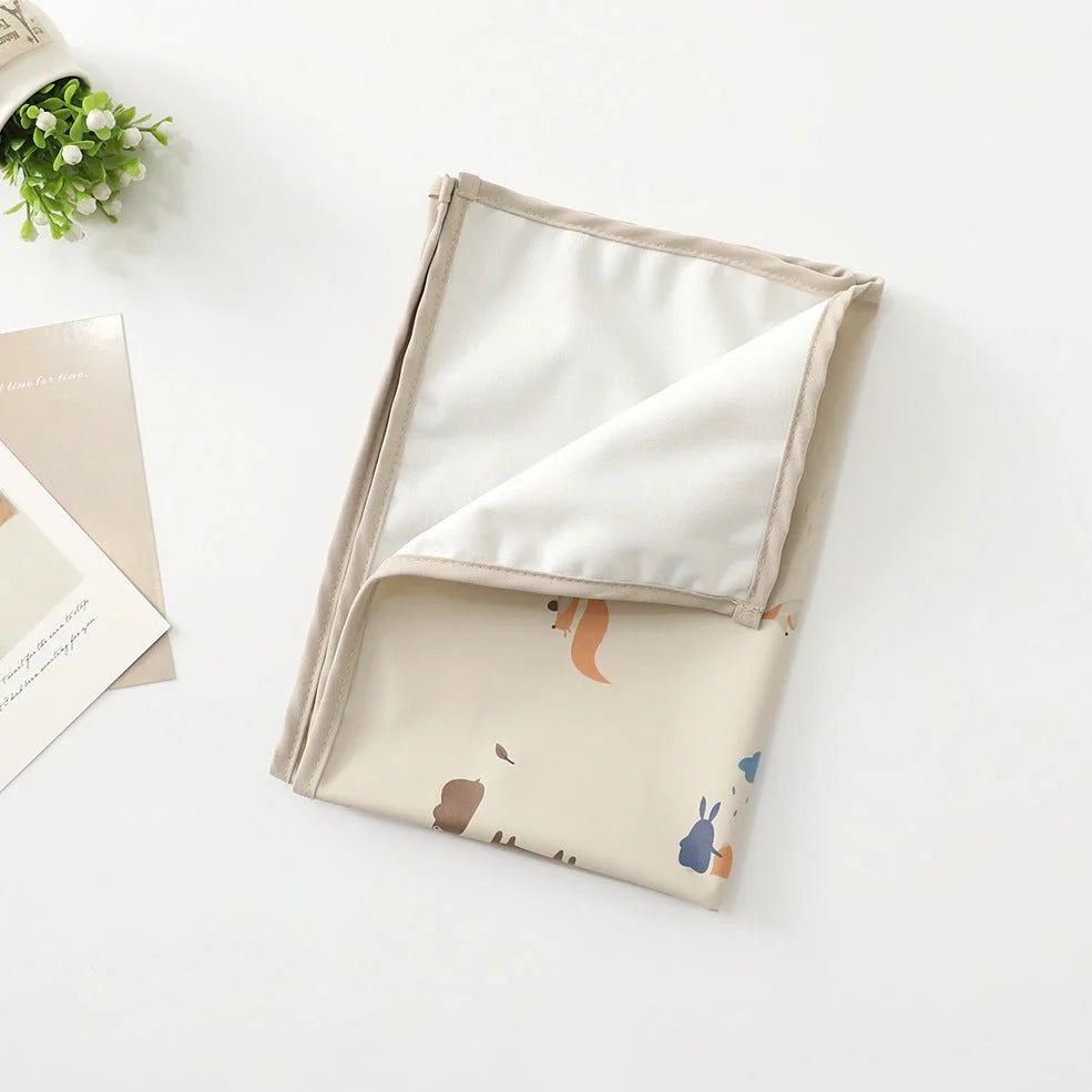 Baby Fashion waterproof washable diaper pad with animal print design in multiple size options