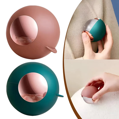 Green Gold reusable gel lint roller ball for removing pet hair from fabrics.