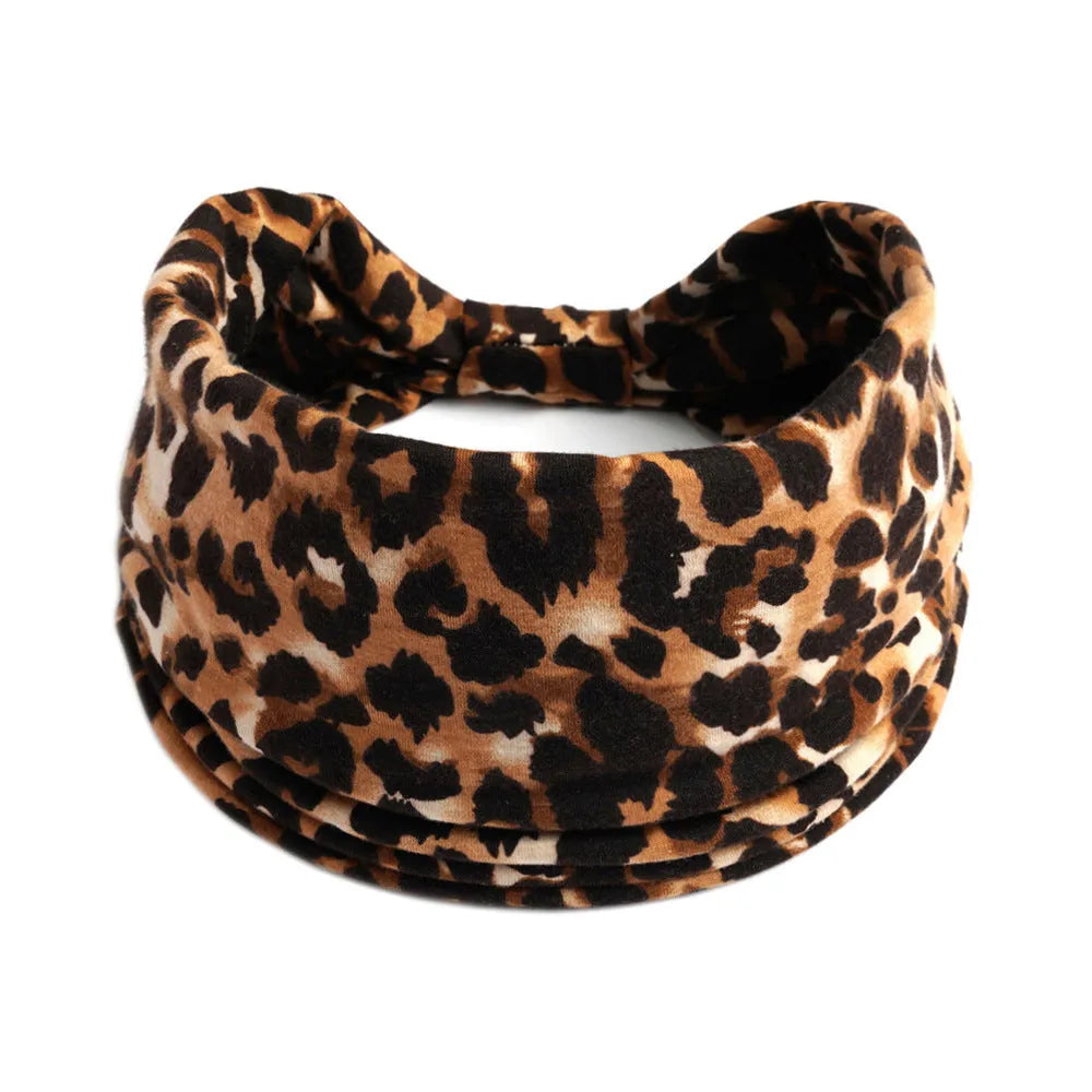 Bohemian cloth yoga sports headband with floral and polka dot patterns, available in multiple colours.